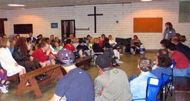 Great food and fellowship at Cultus Lake Retreat